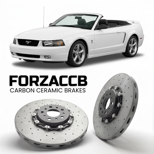 Carbon Ceramic Brake Rotors for Ford Mustang Convertible IV (2005-2005) | CCB OEM Replacement / Conversion Upgrade Kit