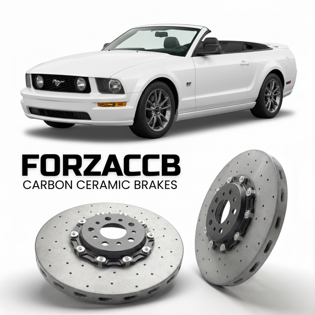 Carbon Ceramic Brake Rotors for Ford Mustang Convertible V (2005-2009) | CCB OEM Replacement / Conversion Upgrade Kit
