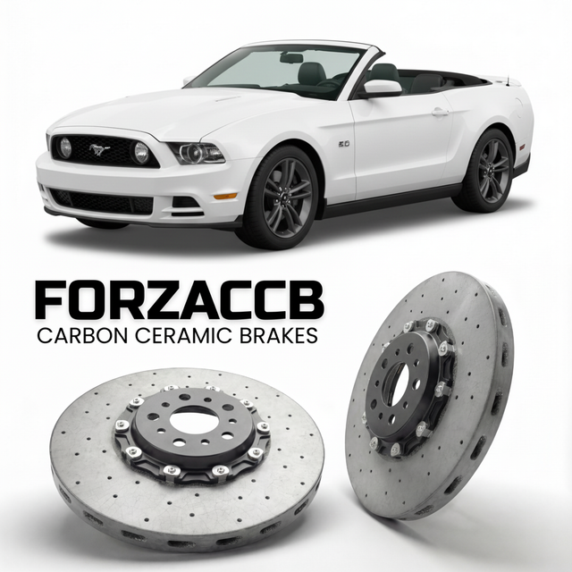 Carbon Ceramic Brake Rotors for Ford Mustang Convertible V (facelift 2009 (2009-2012) | CCB OEM Replacement / Conversion Upgrade Kit