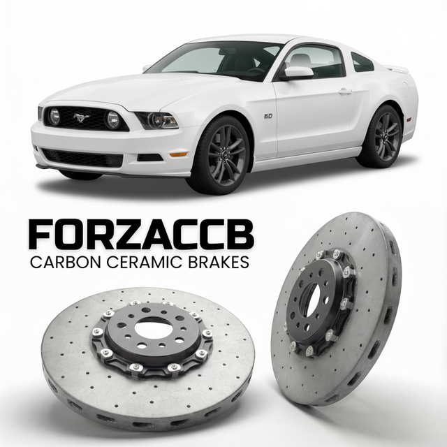 Carbon Ceramic Brake Rotors for Ford Mustang V (facelift 2009 (2009-2012) | CCB OEM Replacement / Conversion Upgrade Kit