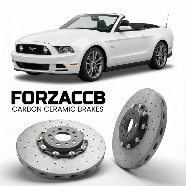 Carbon Ceramic Brake Rotors for Ford Mustang Convertible V (facelift 2012 (2012-2014) | CCB OEM Replacement / Conversion Upgrade Kit