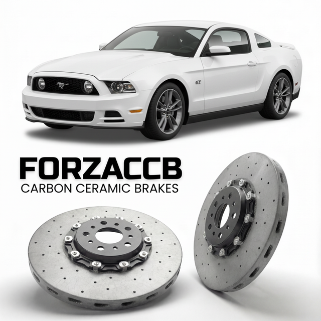 Carbon Ceramic Brake Rotors for Ford Mustang V (facelift 2012 (2012-2014) | CCB OEM Replacement / Conversion Upgrade Kit