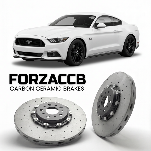 Carbon Ceramic Brake Rotors for Ford Mustang VI (facelift 2017 (2017-2023) | CCB OEM Replacement / Conversion Upgrade Kit