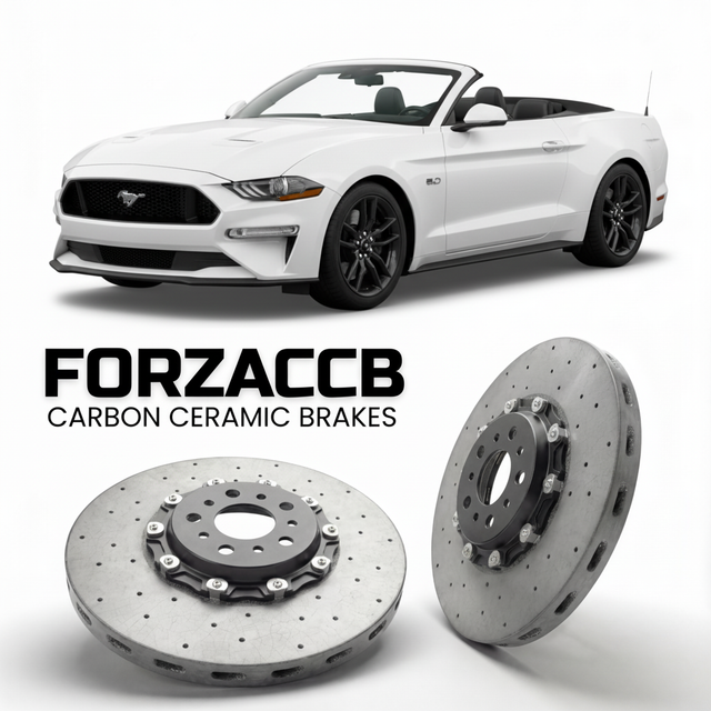 Carbon Ceramic Brake Rotors for Ford Mustang Convertible VII (2023+) | CCB OEM Replacement / Conversion Upgrade Kit