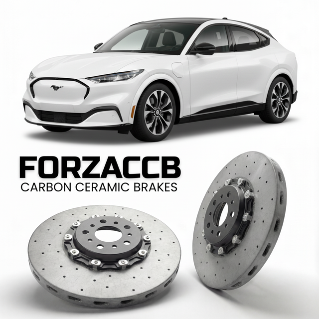 Carbon Ceramic Brake Rotors for Ford Mustang Mach-E (2020+) | CCB OEM Replacement / Conversion Upgrade Kit