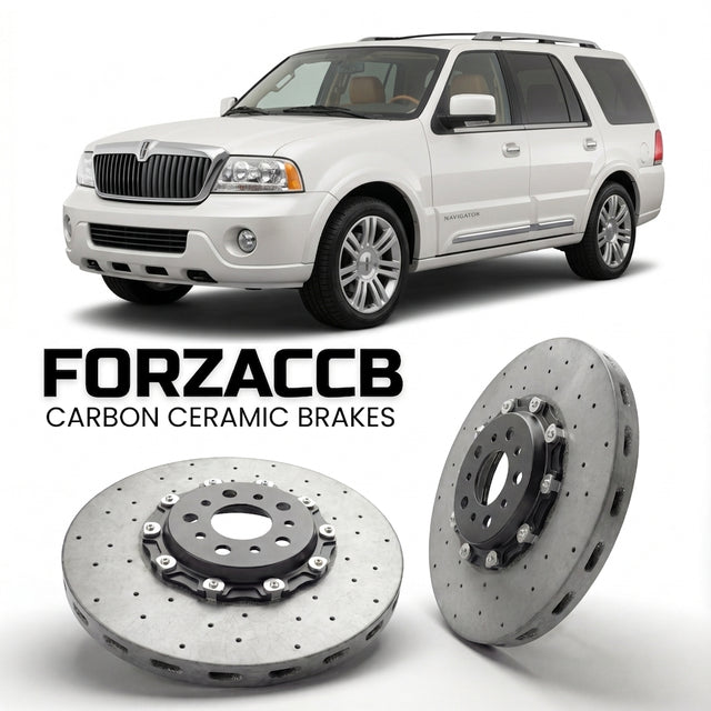 Carbon Ceramic Brake Rotors for Lincoln Navigator II (2005-2006) | CCB OEM Replacement / Conversion Upgrade Kit