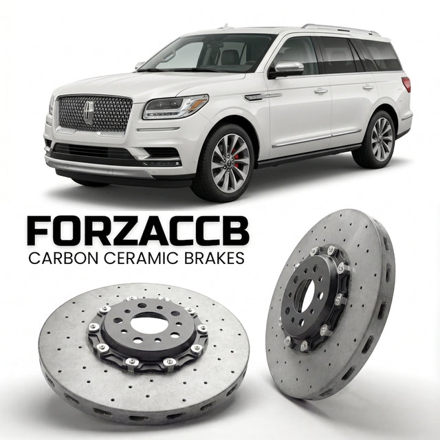 Carbon Ceramic Brake Rotors for Lincoln Navigator IV (facelift 2021 (2021-2024) | CCB OEM Replacement / Conversion Upgrade Kit