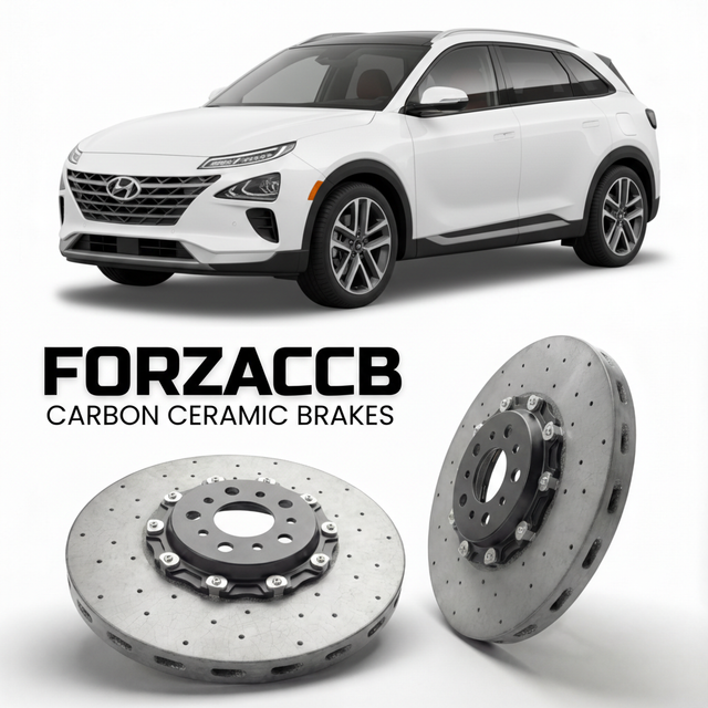 Carbon Ceramic Brake Rotors for Hyundai Nexo (2019-2026) | CCB OEM Replacement / Conversion Upgrade Kit
