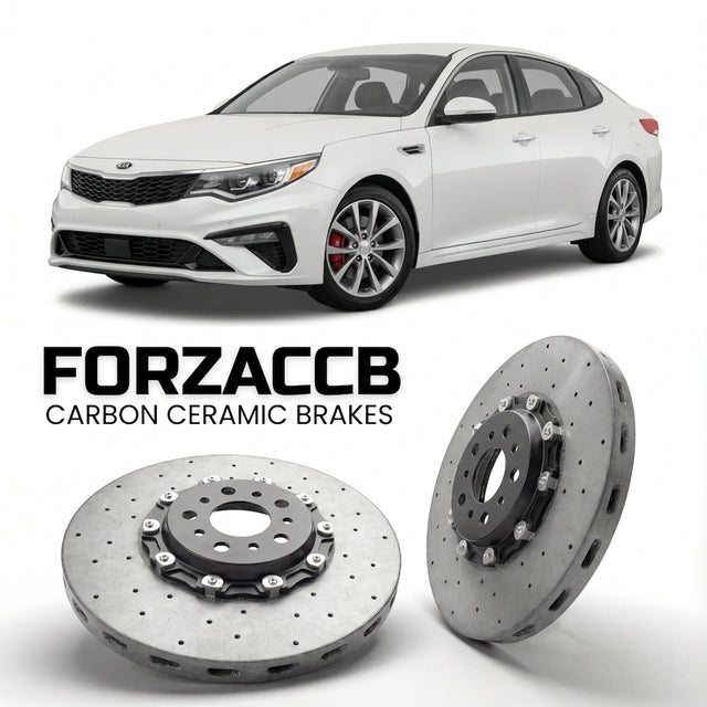 Carbon Ceramic Brake Rotors for Kia Optima IV (2015-2018) | CCB OEM Replacement / Conversion Upgrade Kit