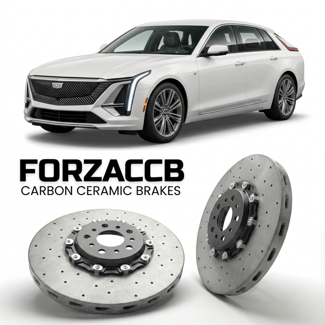 Carbon Ceramic Brake Rotors for Cadillac OPTIQ (2024+) | CCB OEM Replacement / Conversion Upgrade Kit
