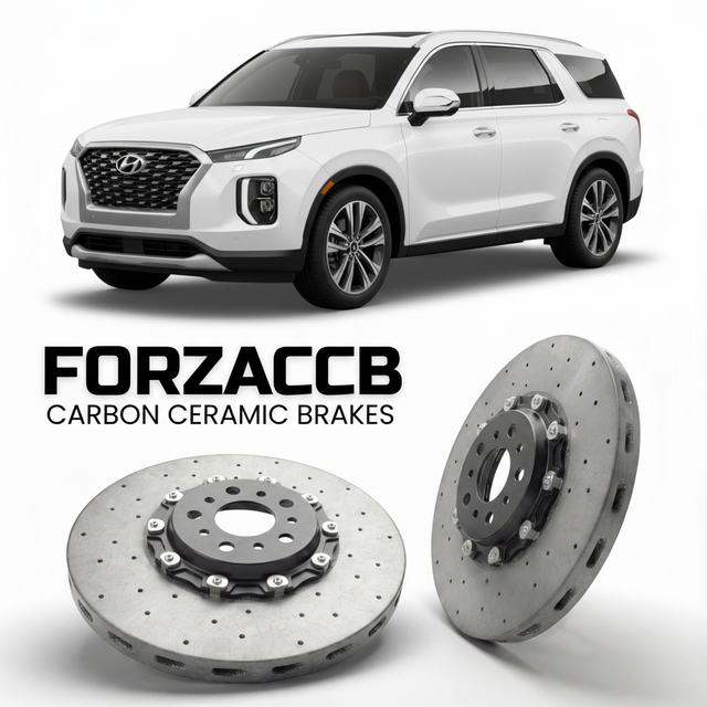 Carbon Ceramic Brake Rotors for Hyundai Palisade facelift (2023-2025) | CCB OEM Replacement / Conversion Upgrade Kit
