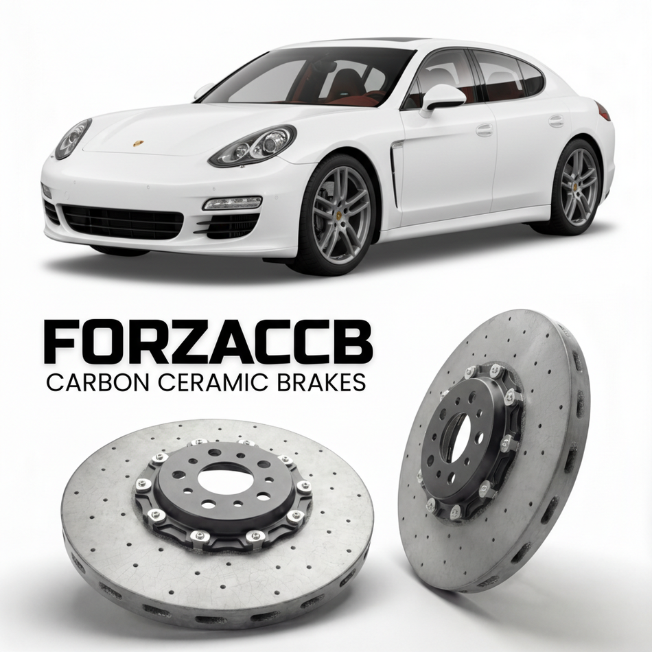 Carbon Ceramic Brake Rotors for Porsche Panamera Base (2010-2016) | CCB OEM Replacement / Conversion Upgrade Kit