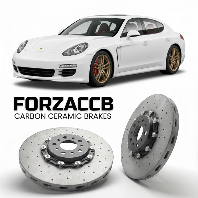 Carbon Ceramic Brake Rotors for Porsche Panamera Turbo 970 (2010-2016) | CCB OEM Replacement / Conversion Upgrade Kit
