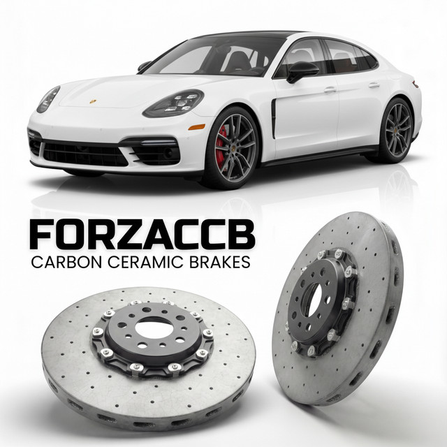 Carbon Ceramic Brake Rotors for Porsche Panamera Turbo S E-Hybrid 971 (2018+) | CCB OEM Replacement / Conversion Upgrade Kit