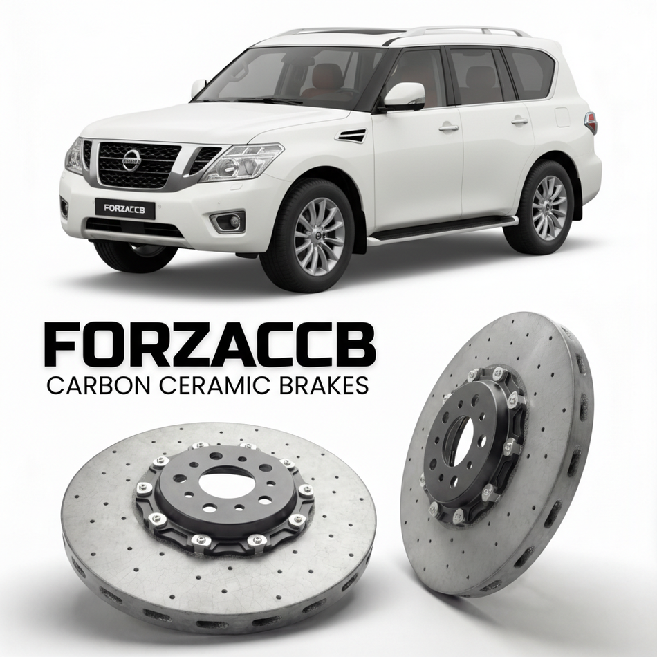 Carbon Ceramic Brake Rotors for Nissan Patrol Y62 (2010-2024) | CCB OEM Replacement / Conversion Upgrade Kit