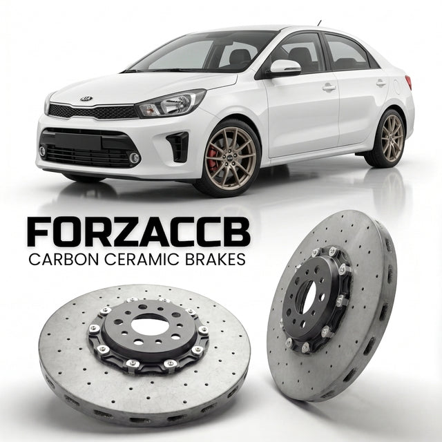 Carbon Ceramic Brake Rotors for Kia Pegas (2017+) | CCB OEM Replacement / Conversion Upgrade Kit