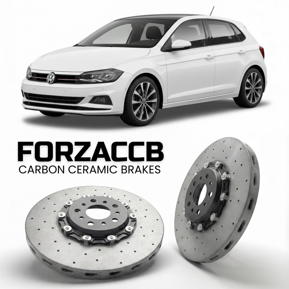 Carbon Ceramic Brake Rotors for Volkswagen Polo Mk6 AW/BZ (2017+) | CCB OEM Replacement / Conversion Upgrade Kit