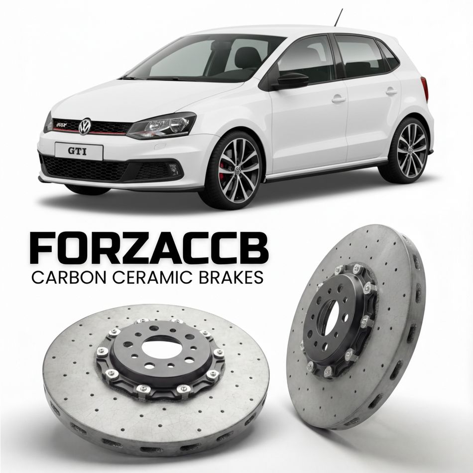 Carbon Ceramic Brake Rotors for Volkswagen Polo GTI Mk5 6R (2010-2014) | CCB OEM Replacement / Conversion Upgrade Kit