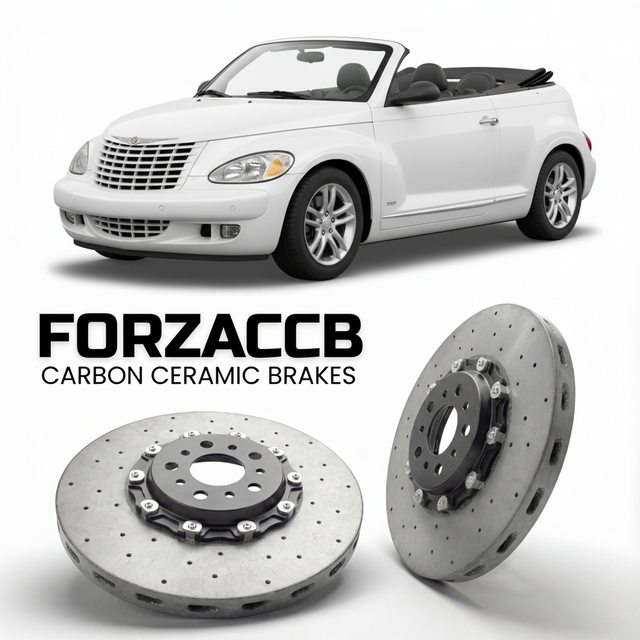 Carbon Ceramic Brake Rotors for Chrysler PT Cruiser Cabrio (2005-2010) | CCB OEM Replacement / Conversion Upgrade Kit