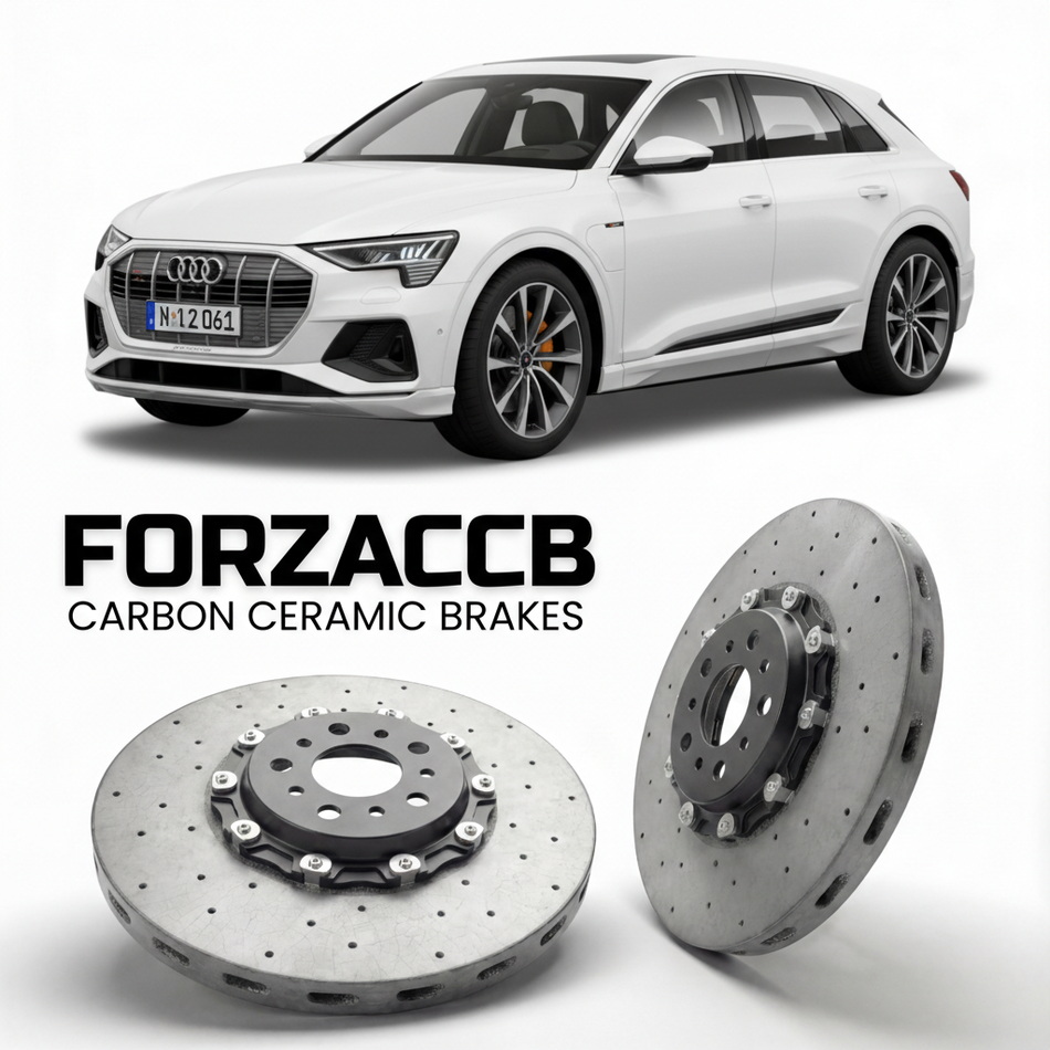 Carbon Ceramic Brake Rotors for Audi Q6 e-tron GF (2024+) | CCB OEM Replacement / Conversion Upgrade Kit