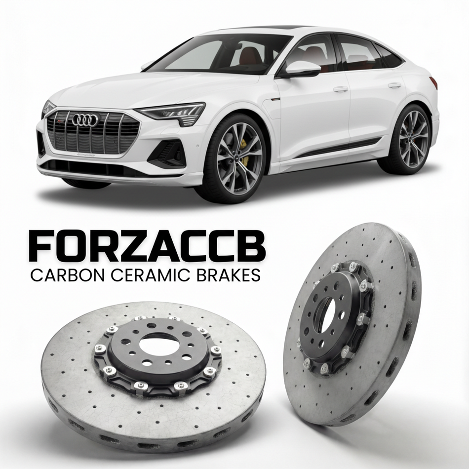 Carbon Ceramic Brake Rotors for Audi Q6 Sportback e-tron GF (2024+) | CCB OEM Replacement / Conversion Upgrade Kit