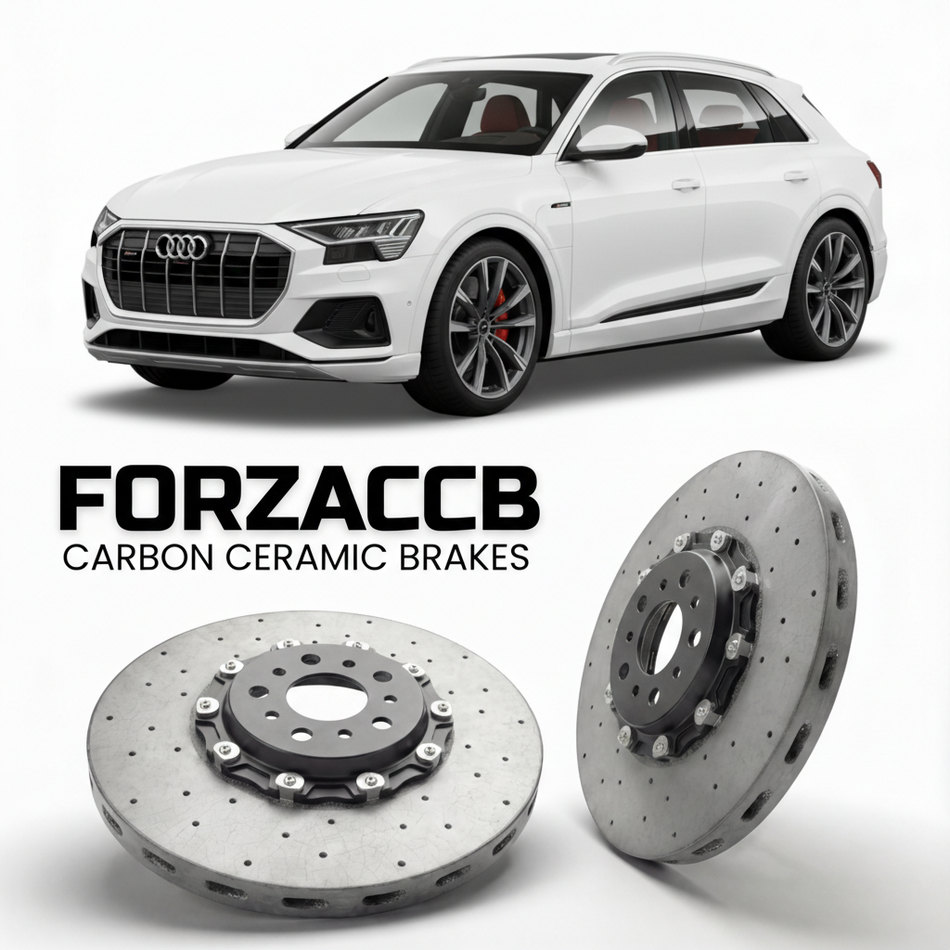 Carbon Ceramic Brake Rotors for Audi Q8 e-tron GE (2018-2025) | CCB OEM Replacement / Conversion Upgrade Kit
