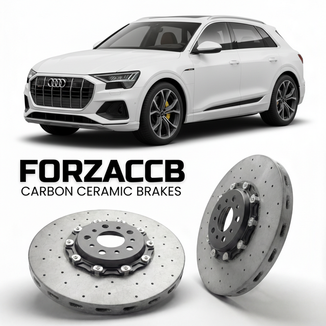 Carbon Ceramic Brake Rotors for Audi Q8 e-tron GE (2023-2025) | CCB OEM Replacement / Conversion Upgrade Kit