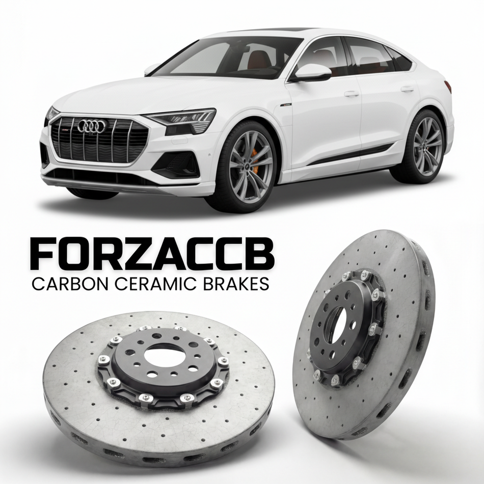 Carbon Ceramic Brake Rotors for Audi Q8 Sportback e-tron GE (2023-2025) | CCB OEM Replacement / Conversion Upgrade Kit