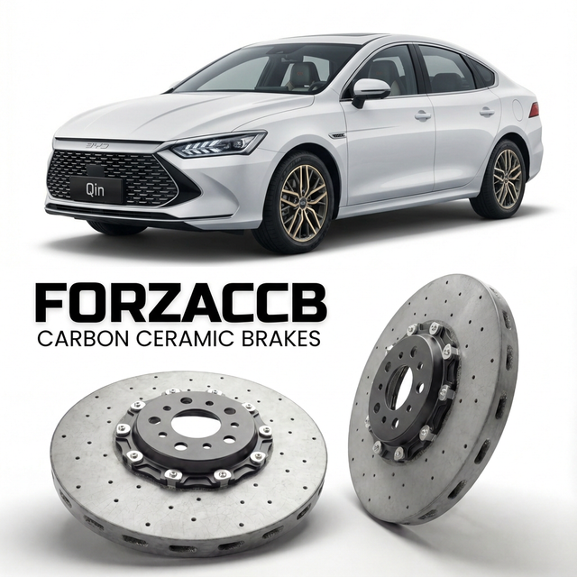 Carbon Ceramic Brake Rotors for BYD Qin Plus II (facelift 2021 (2021-2024) | CCB OEM Replacement / Conversion Upgrade Kit
