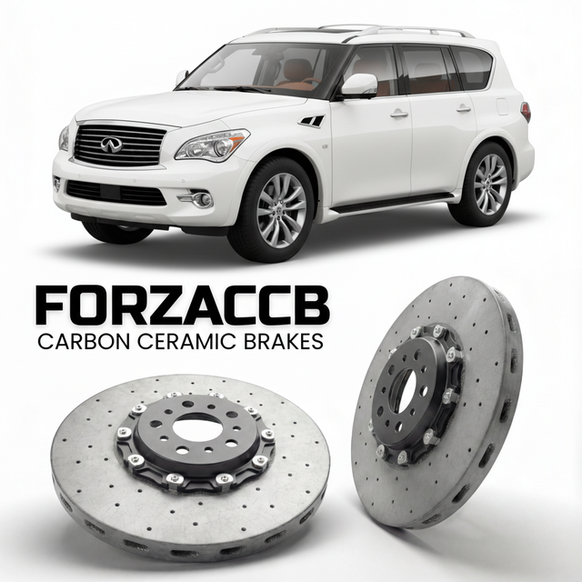 Carbon Ceramic Brake Rotors for Infiniti QX56 Z62 (2010-2013) | CCB OEM Replacement / Conversion Upgrade Kit
