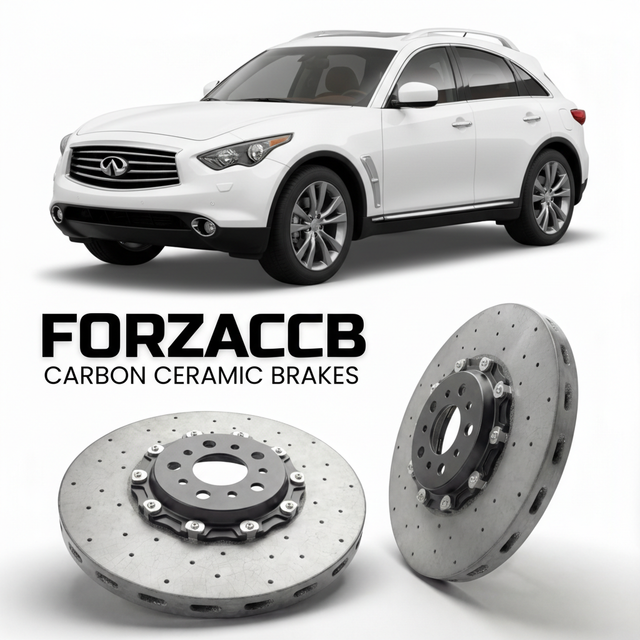 Carbon Ceramic Brake Rotors for Infiniti QX70 S51 (2010-2017) | CCB OEM Replacement / Conversion Upgrade Kit