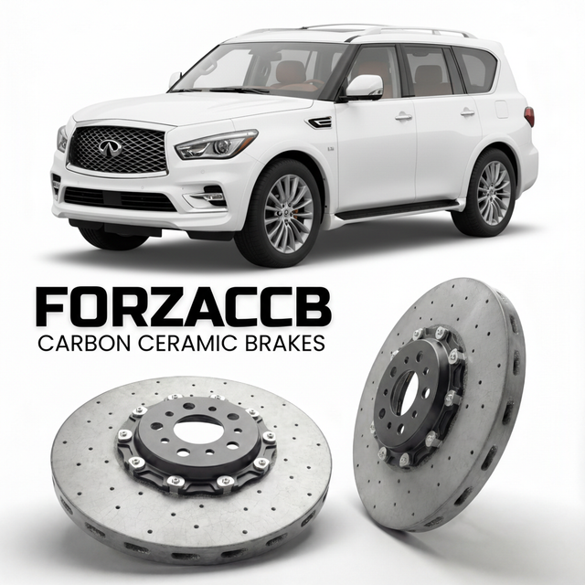 Carbon Ceramic Brake Rotors for Infiniti QX80 Z62 (2014-2024) | CCB OEM Replacement / Conversion Upgrade Kit