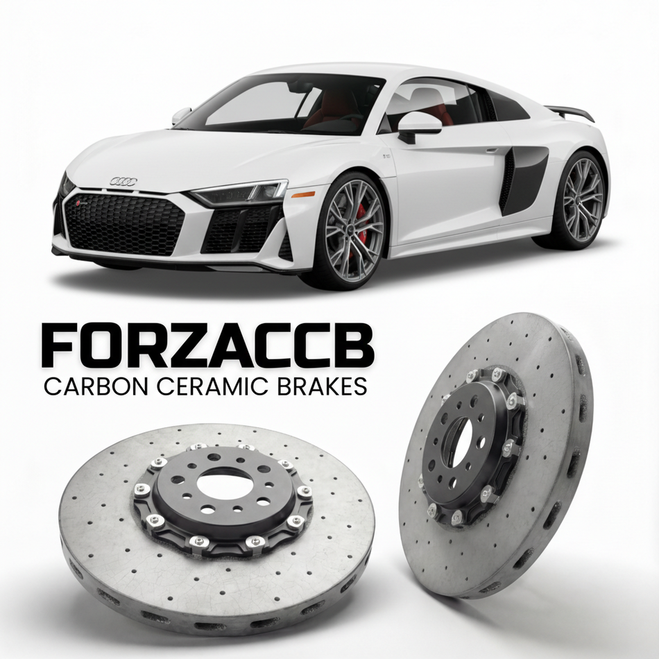 Carbon Ceramic Brake Rotors for Audi R8 Type 4S (2015-2024) | CCB OEM Replacement / Conversion Upgrade Kit
