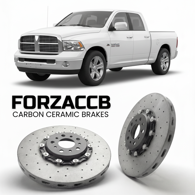 Carbon Ceramic Brake Rotors for Dodge RAM 1500 III (DR/DH (2005-2009) | CCB OEM Replacement / Conversion Upgrade Kit