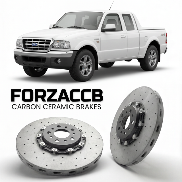 Carbon Ceramic Brake Rotors for Ford Ranger I Double Cab (2005-2006) | CCB OEM Replacement / Conversion Upgrade Kit