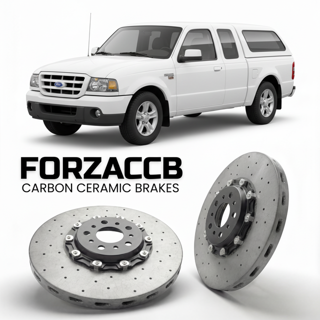 Carbon Ceramic Brake Rotors for Ford Ranger I Super Cab (2005-2006) | CCB OEM Replacement / Conversion Upgrade Kit