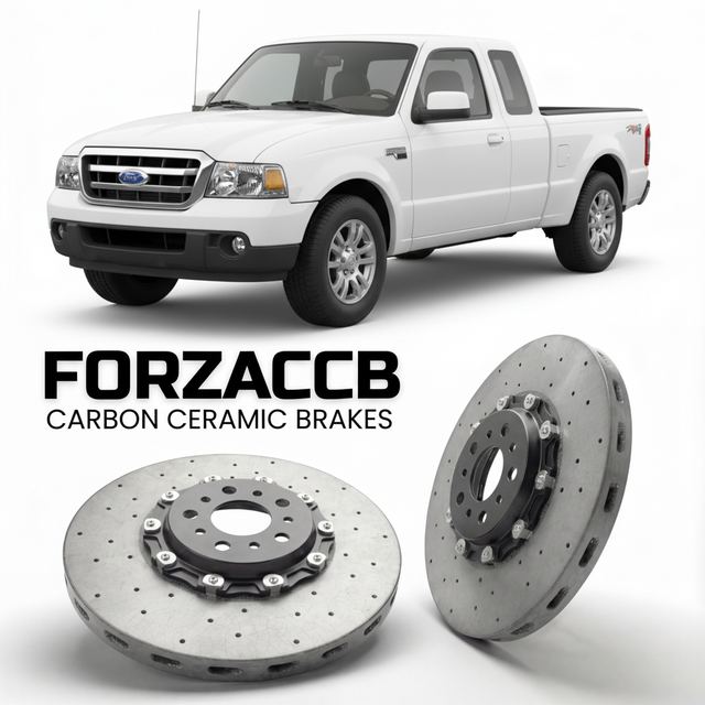 Carbon Ceramic Brake Rotors for Ford Ranger II Super Cab (2006-2010) | CCB OEM Replacement / Conversion Upgrade Kit
