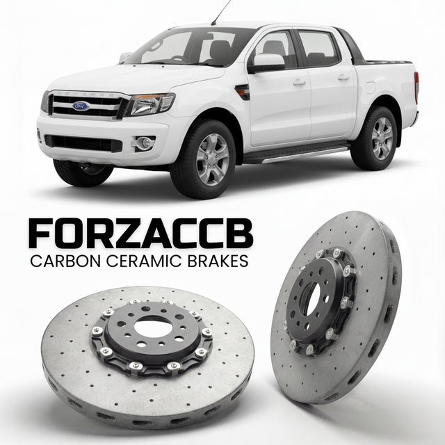 Carbon Ceramic Brake Rotors for Ford Ranger II Double Cab (2006-2012) | CCB OEM Replacement / Conversion Upgrade Kit