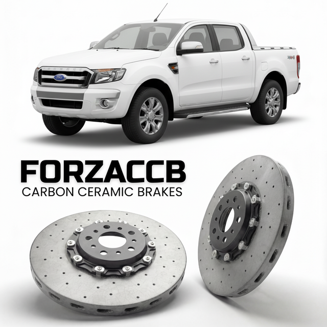 Carbon Ceramic Brake Rotors for Ford Ranger II Double Cab (facelift 2009 (2009-2011) | CCB OEM Replacement / Conversion Upgrade Kit