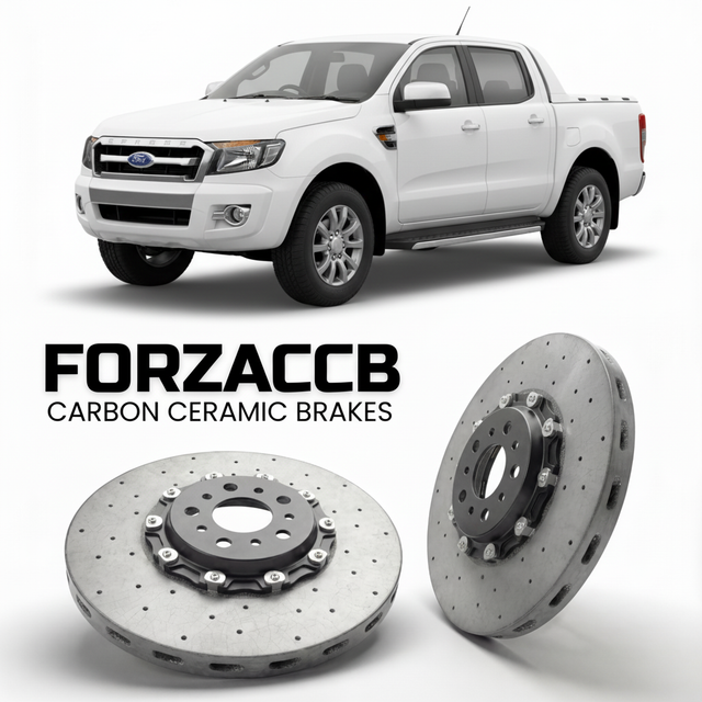 Carbon Ceramic Brake Rotors for Ford Ranger II Super Cab (facelift 2009 (2009-2011) | CCB OEM Replacement / Conversion Upgrade Kit