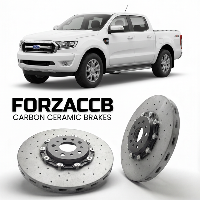 Carbon Ceramic Brake Rotors for Ford Ranger III Double Cab (2011-2015) | CCB OEM Replacement / Conversion Upgrade Kit