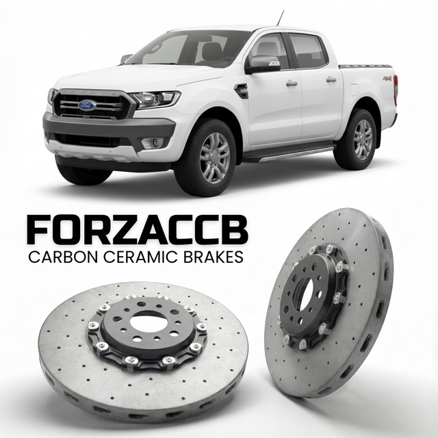 Carbon Ceramic Brake Rotors for Ford Ranger III Double Cab (facelift 2015 (2015-2018) | CCB OEM Replacement / Conversion Upgrade Kit