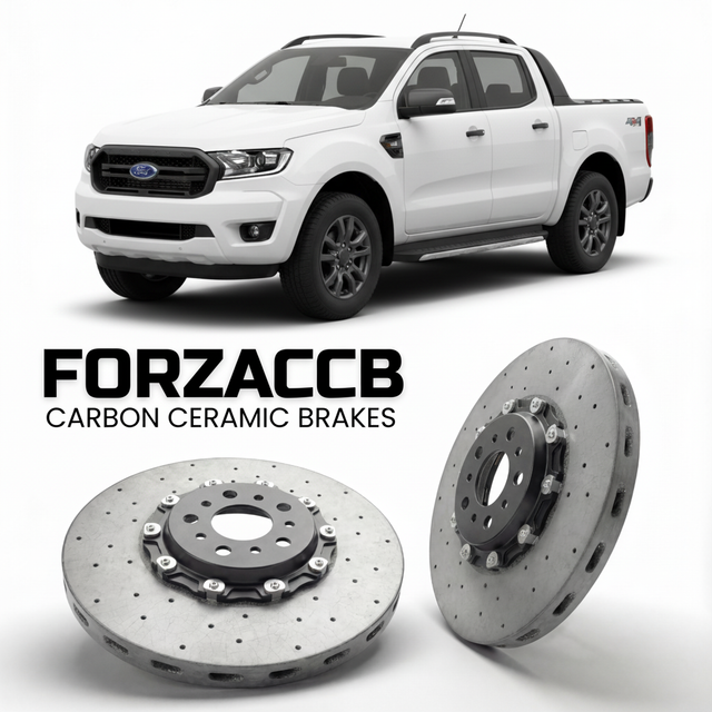 Carbon Ceramic Brake Rotors for Ford Ranger III Double Cab (facelift 2019 (2019-2022) | CCB OEM Replacement / Conversion Upgrade Kit