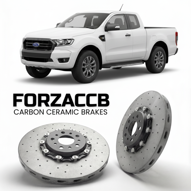 Carbon Ceramic Brake Rotors for Ford Ranger III Regular Cab (facelift 2019 (2019-2022) | CCB OEM Replacement / Conversion Upgrade Kit