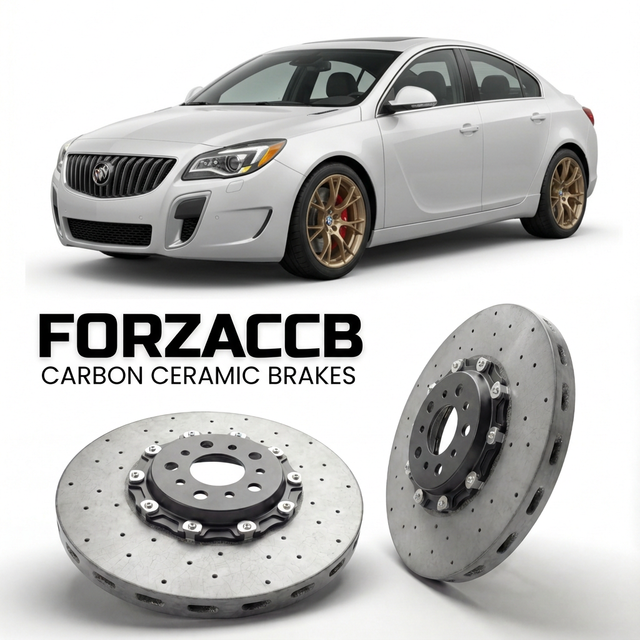 Carbon Ceramic Brake Rotors for Buick Regal V Sedan (facelift 2014 (2014-2017) | CCB OEM Replacement / Conversion Upgrade Kit