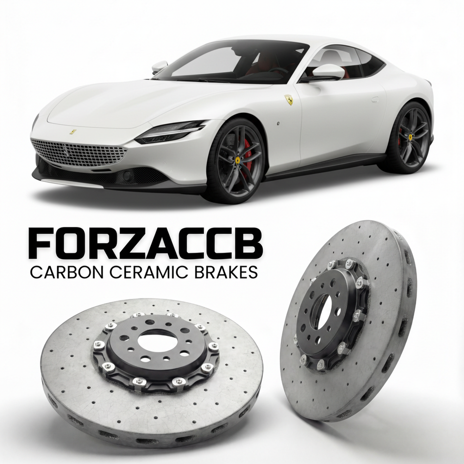Carbon Ceramic Brake Rotors for Ferrari Roma (2020+) | CCB OEM Replacement / Conversion Upgrade Kit