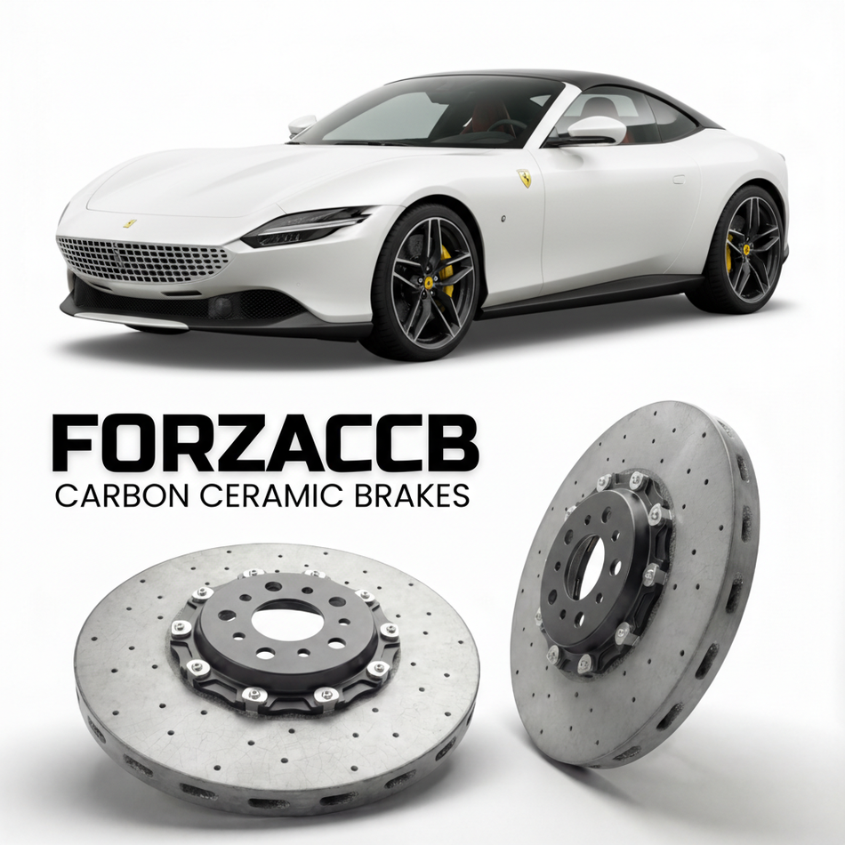 Carbon Ceramic Brake Rotors for Ferrari Roma Spider (2023+) | CCB OEM Replacement / Conversion Upgrade Kit