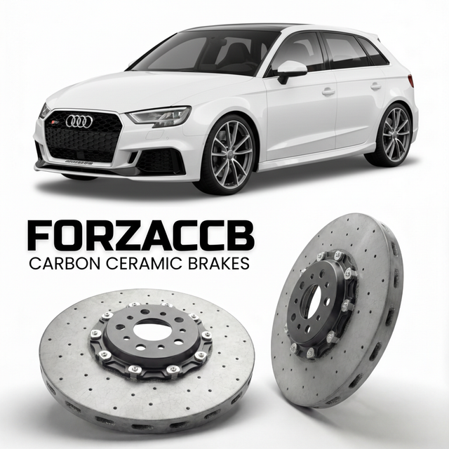 Carbon Ceramic Brake Rotors for Audi RS3 Sportback 8V (2015-2020) | CCB OEM Replacement / Conversion Upgrade Kit
