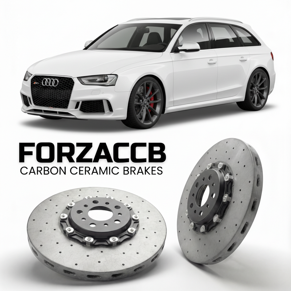 Carbon Ceramic Brake Rotors for Audi RS4 B8 (2012-2015) | CCB OEM Replacement / Conversion Upgrade Kit