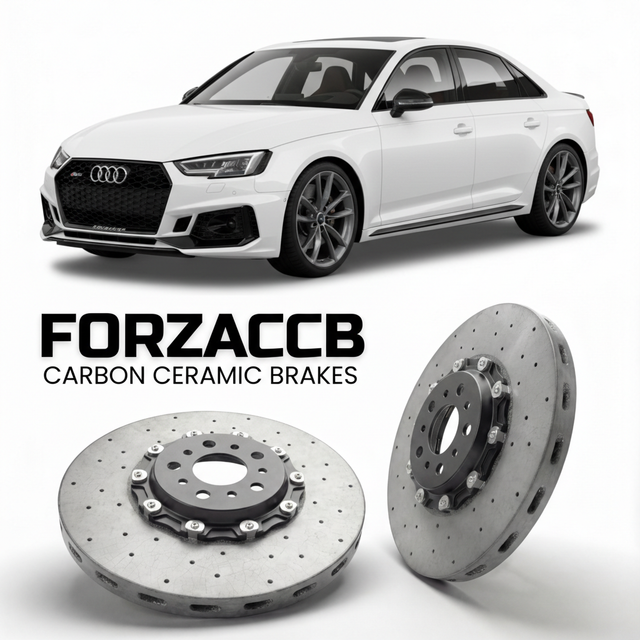 Carbon Ceramic Brake Rotors for Audi RS4 B9 (2017-2024) | CCB OEM Replacement / Conversion Upgrade Kit